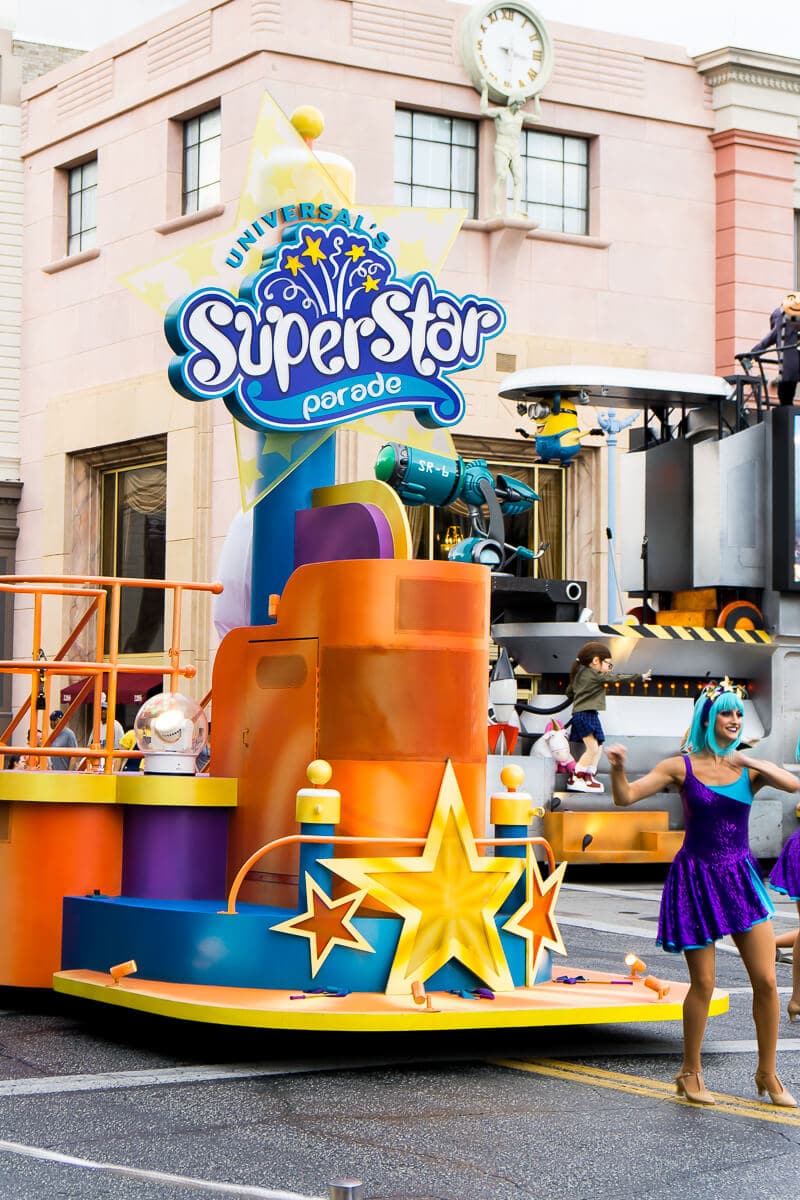 Superstar Parade at Universal Studios Orlando is a fun short event