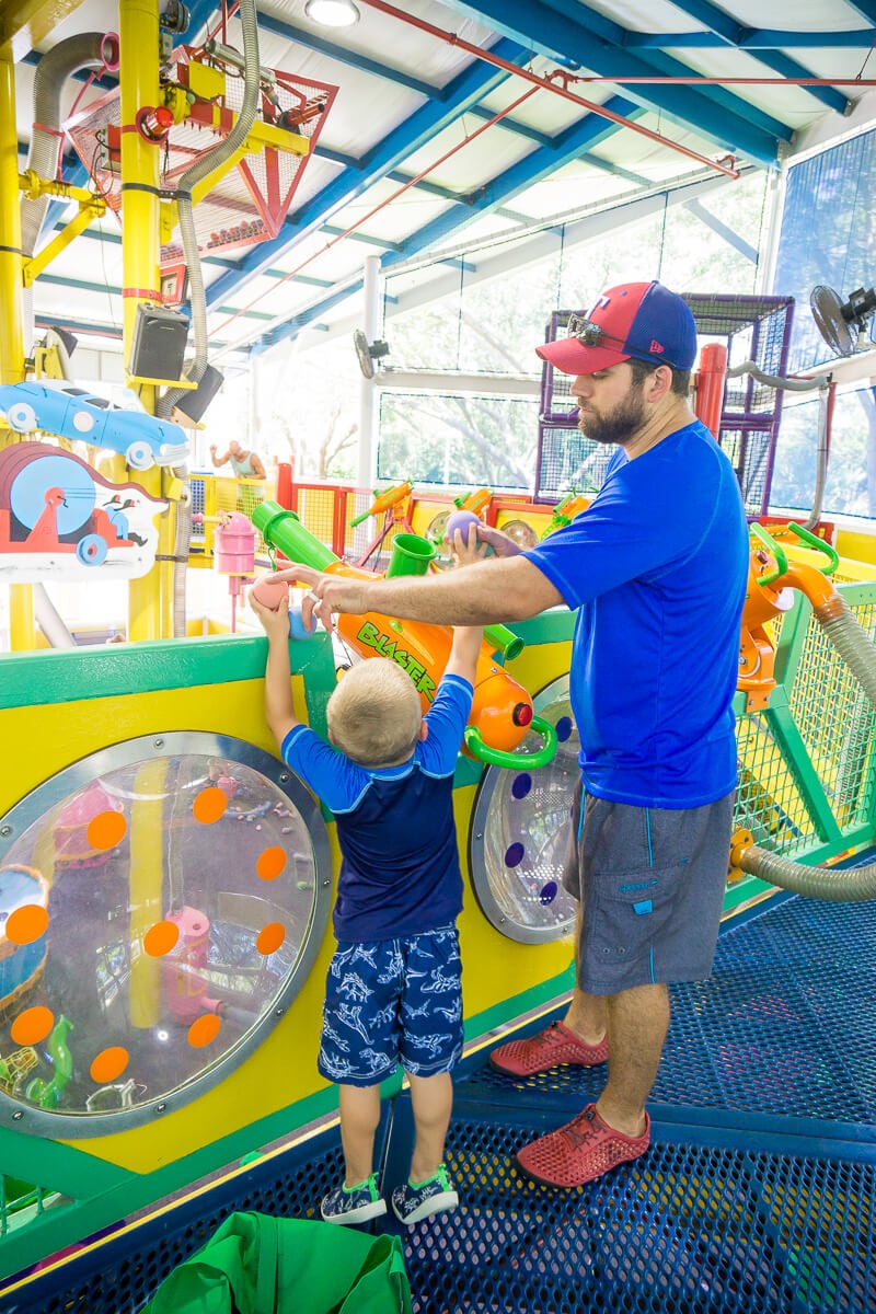 Curious George Goes to town water area at Universal Studios Orlando