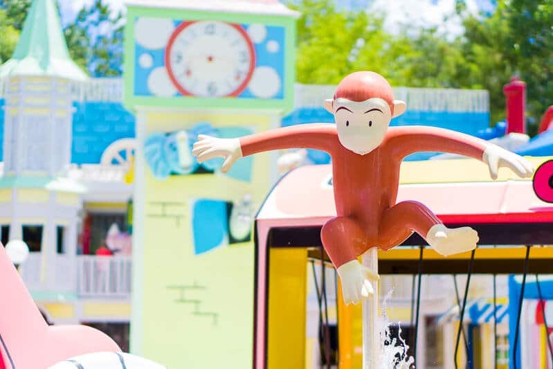 Curious George Goes to town water area at Universal Studios Orlando