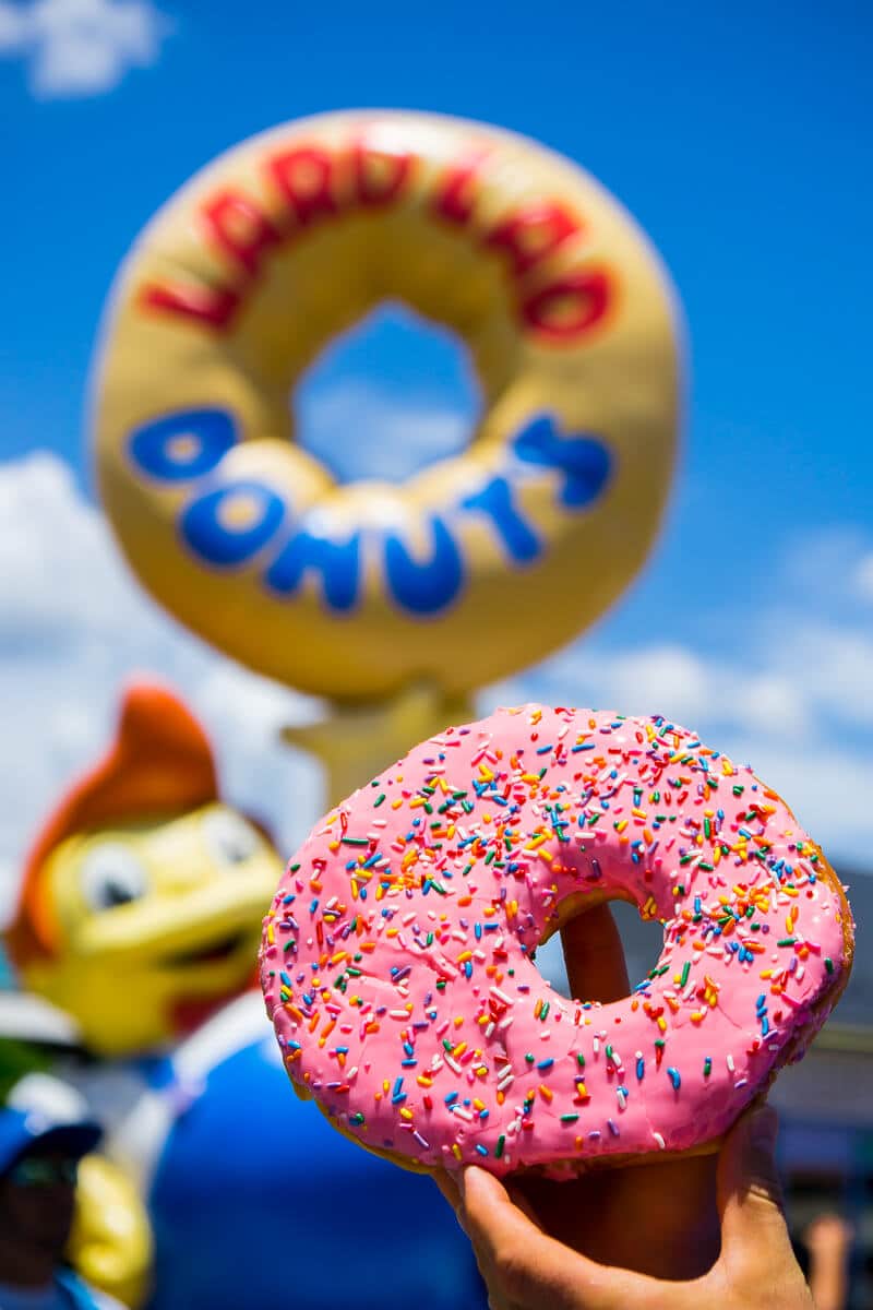 The Big Pink donut at Universal Studios Orlando