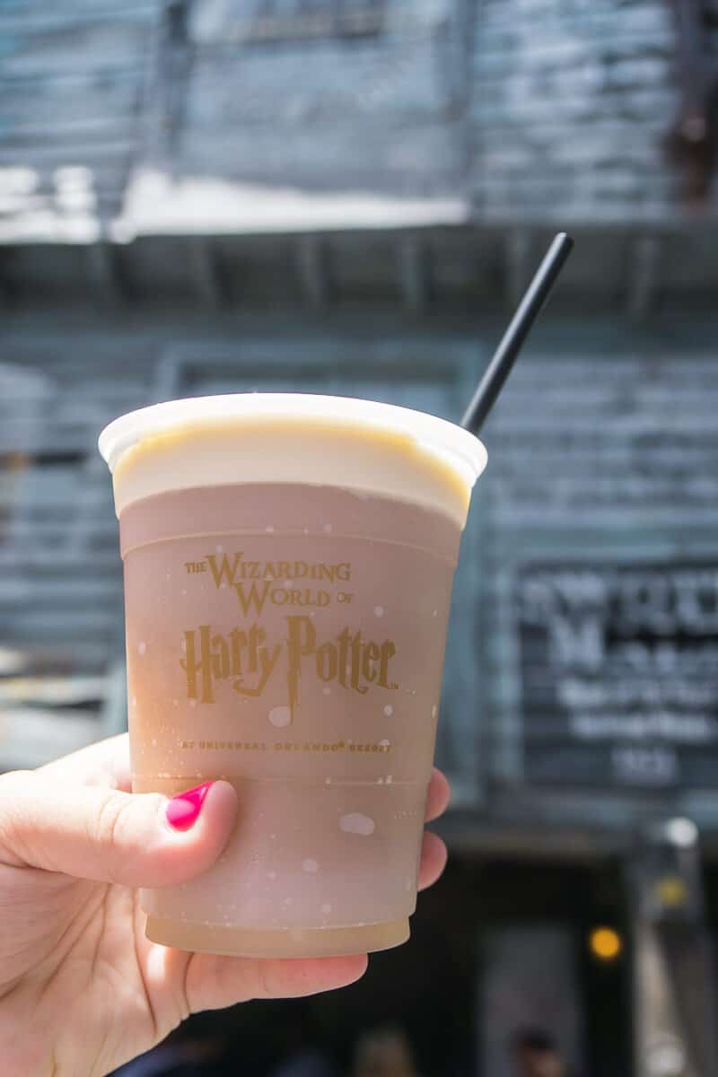 Frozen butterbeer in Diagon Alley is the way to go