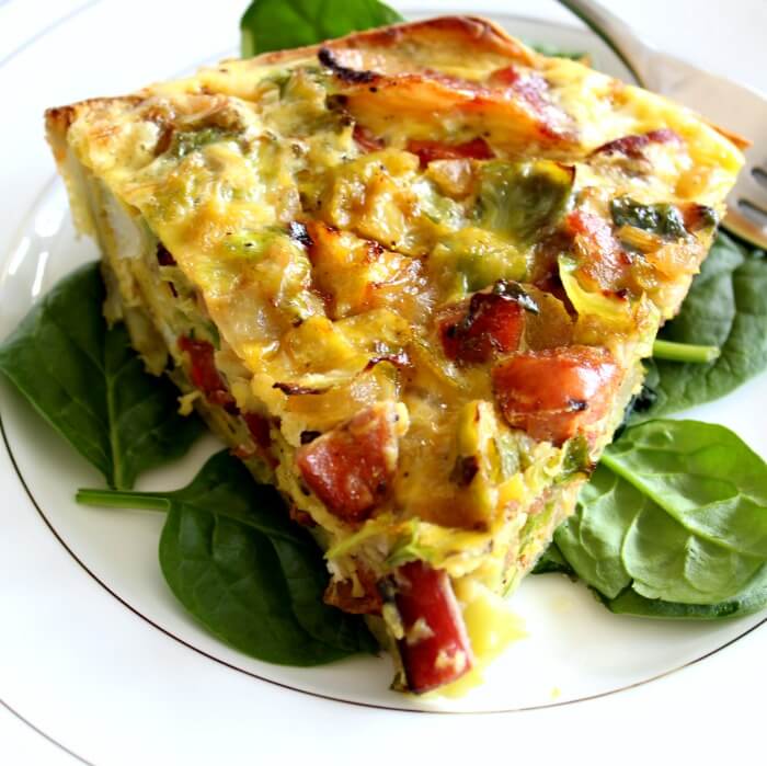 Sweet potato crust quiche is perfect for the whole 30 challenge