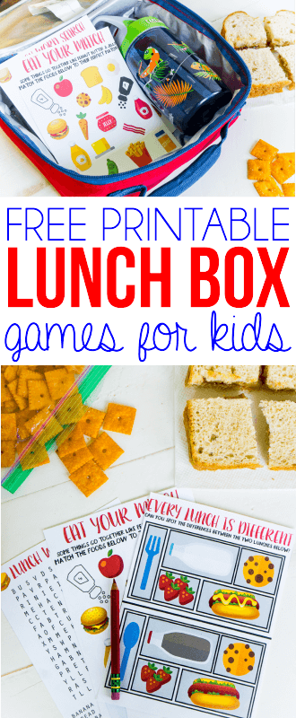 Lunch box games for kids are the best