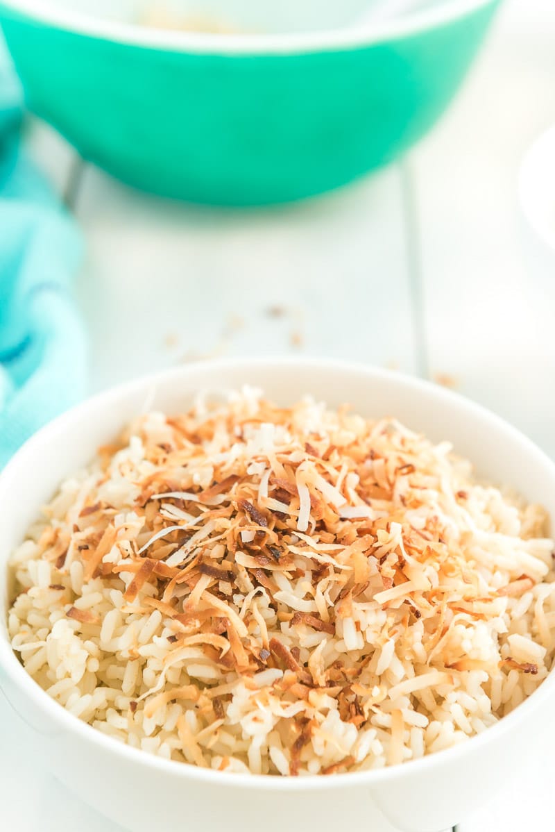 Bowl of coconut rice