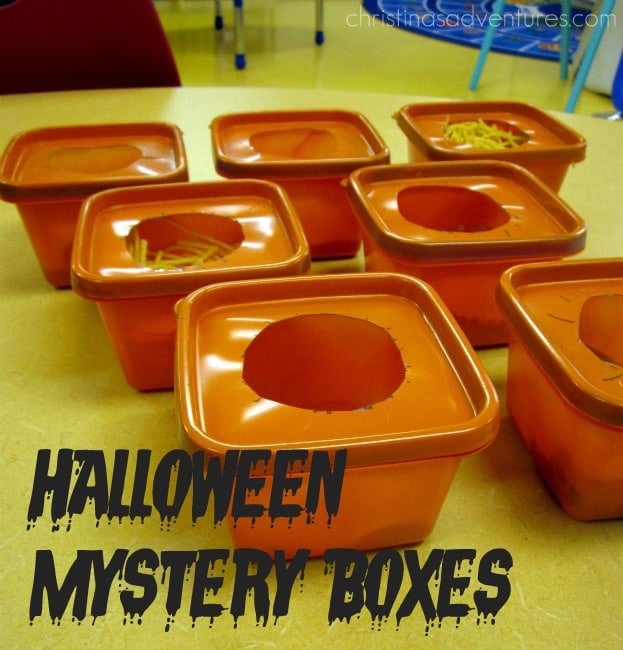 Having kids go through mystery boxes is one of the most fun Halloween games there is