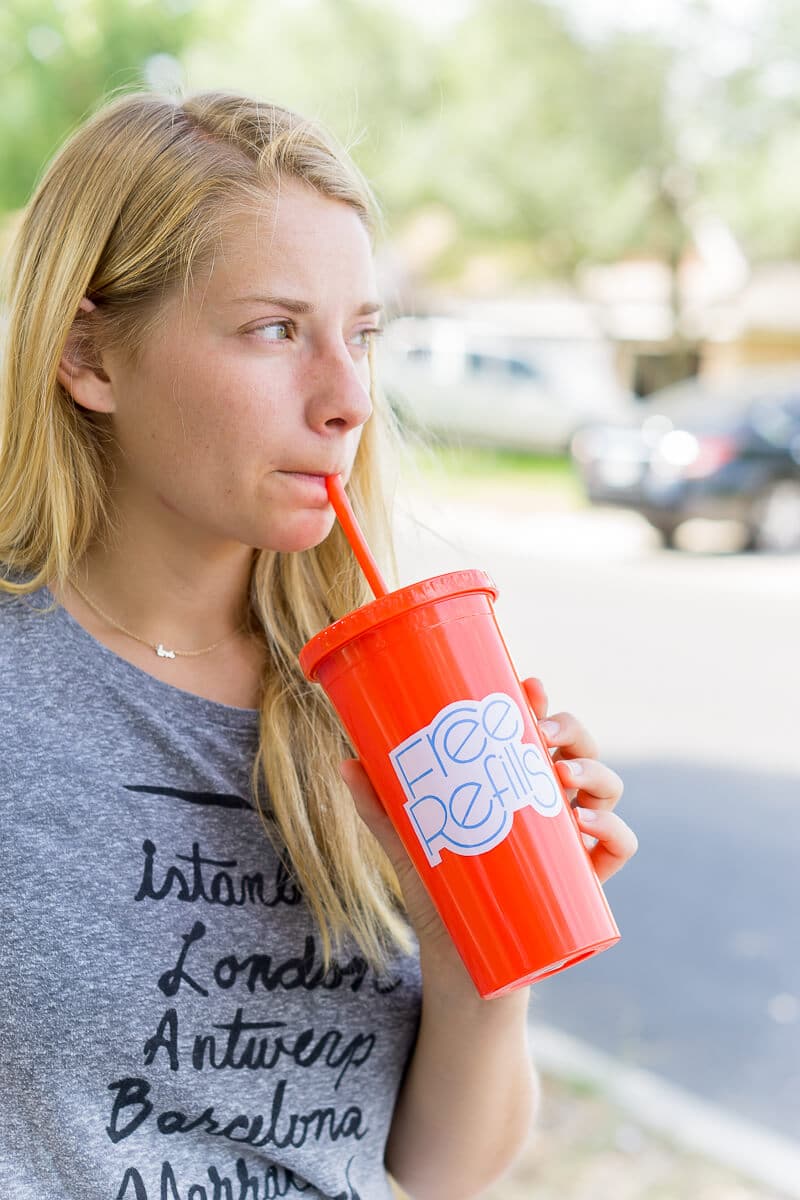 Pack plenty of healthy road trip snacks and water