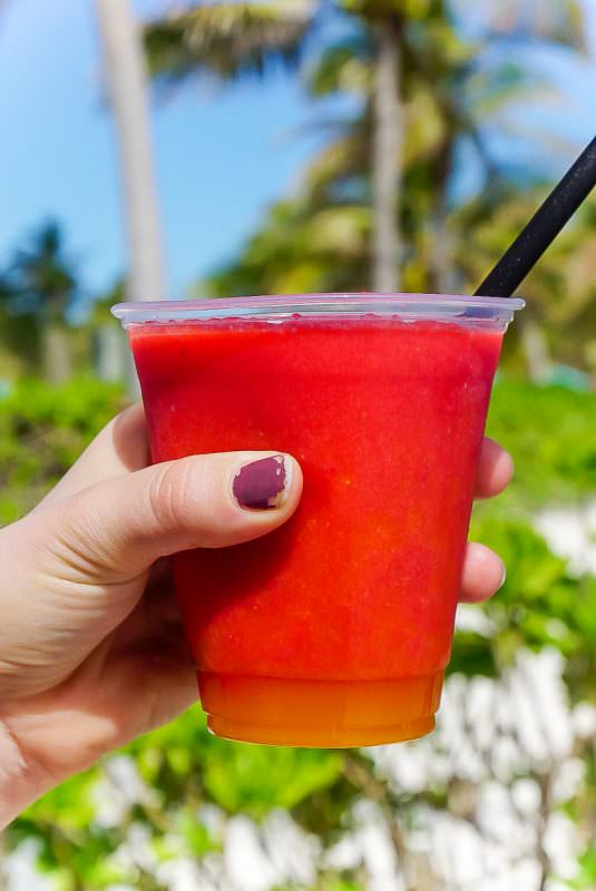 Drinks at Disney Castaway Cay are free other than frozen ones