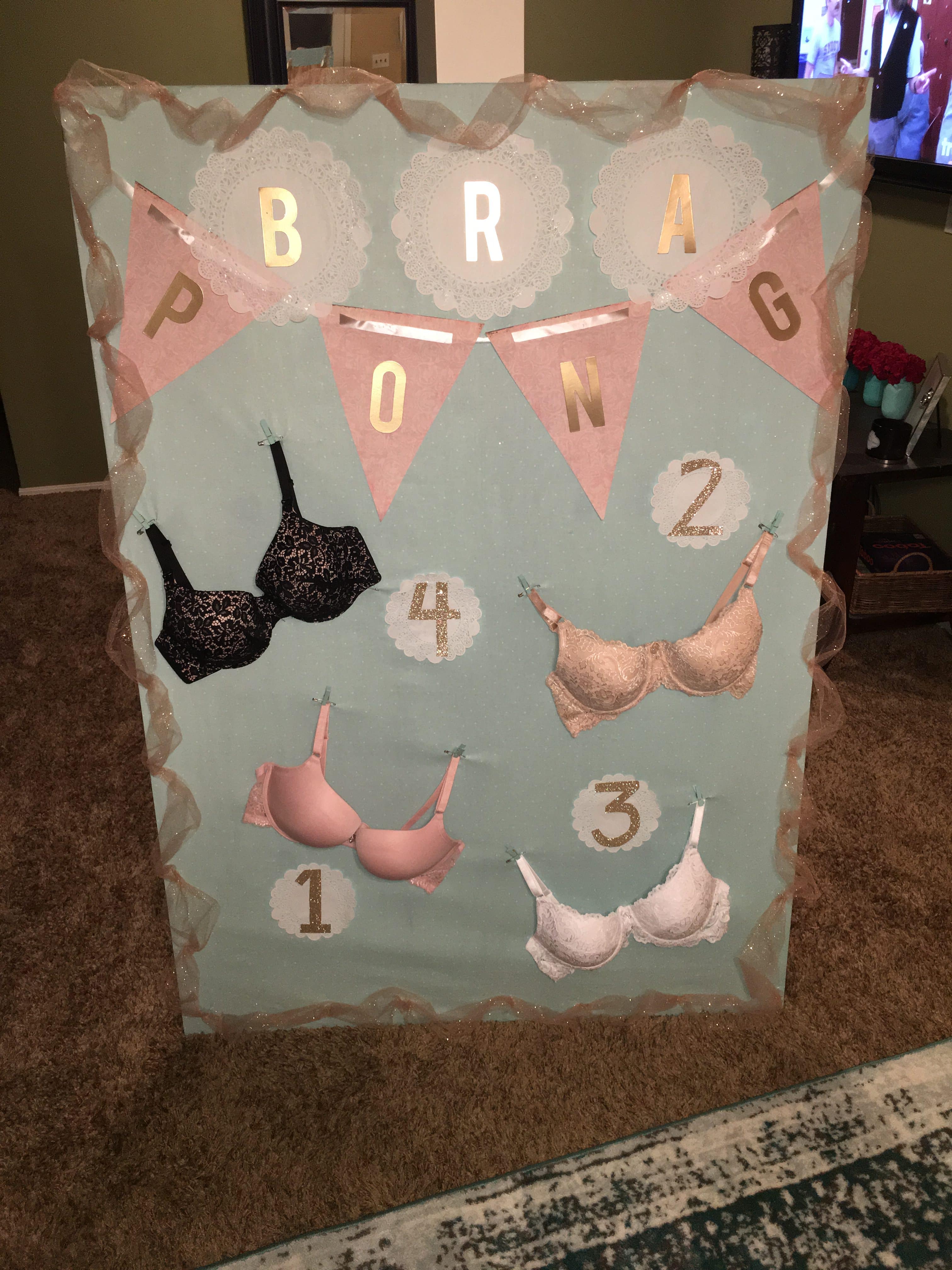 Bra pong is one of the funniest bachelorette party games ever
