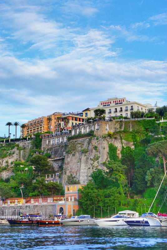 Seaside in Sorrento Italy dreaming about gnocchi Sorrentina