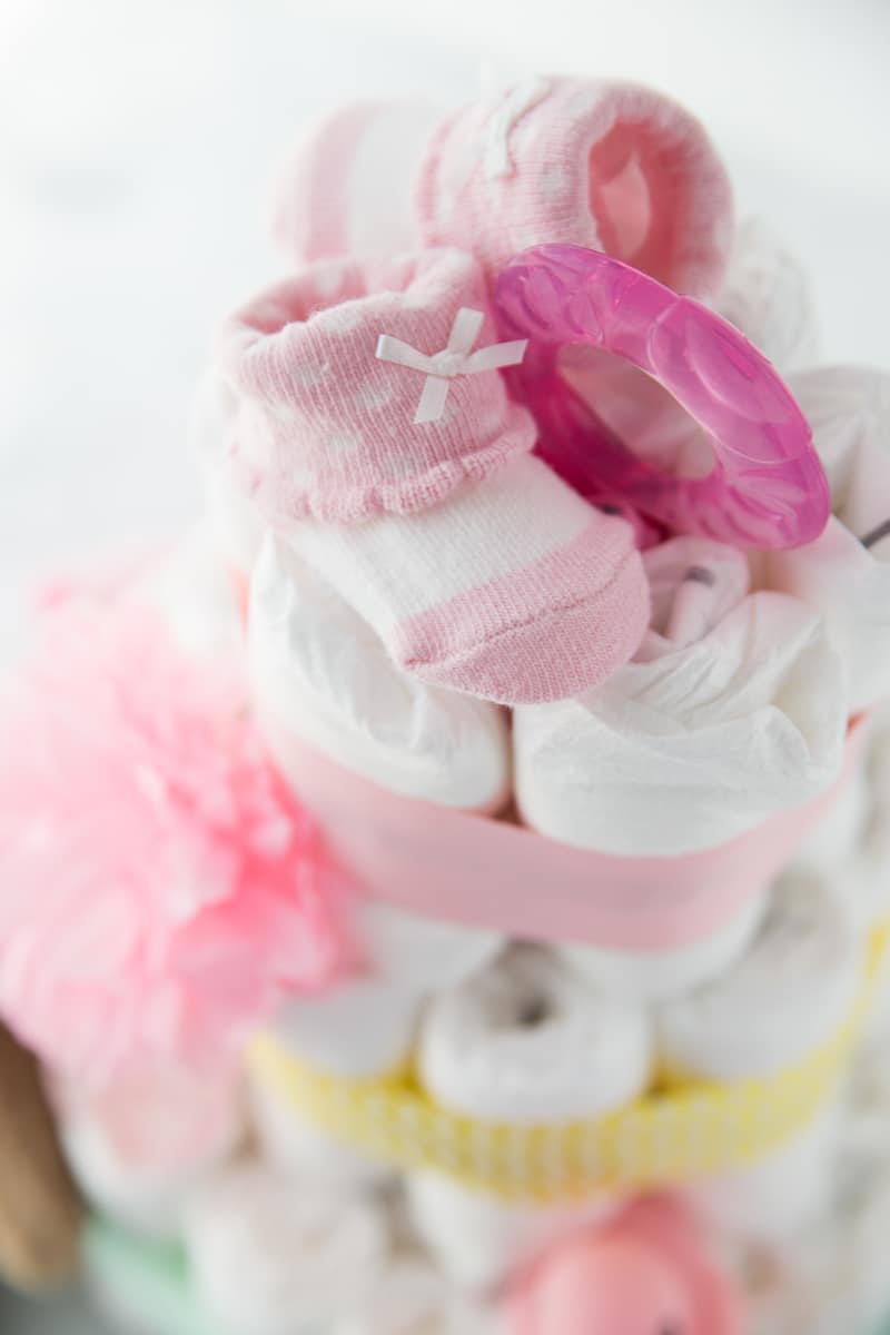 How to make a diaper cake step by step tutorial