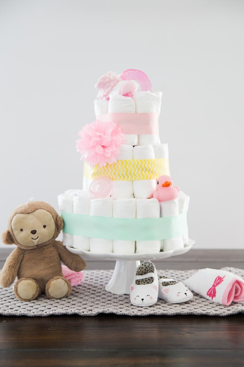 travel theme diaper cake