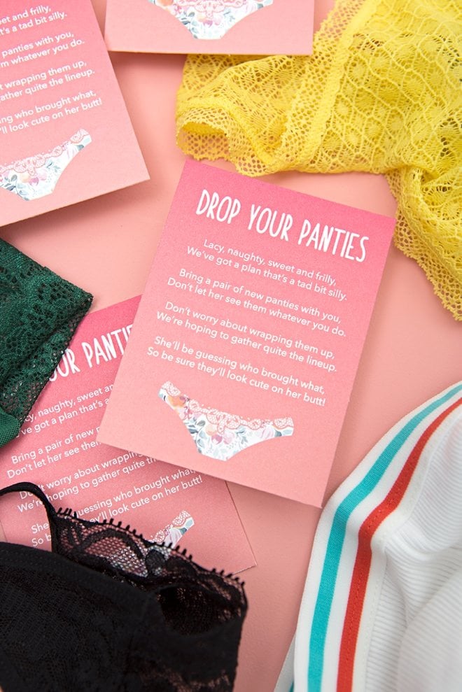 Hilarious drop your panties bachelorette party games