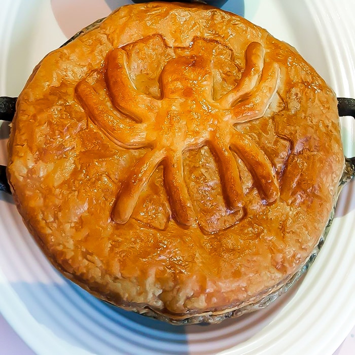 Spider Pot Pie available during Disneyland Halloween Party