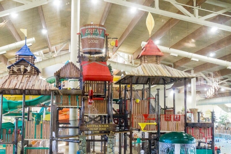 Great Wolf Lodge Grapevine has an 80,000 square foot indoor waterpark 