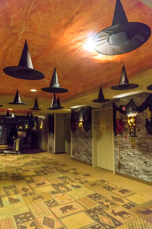Each floor is decorated in a different theme during Howloween