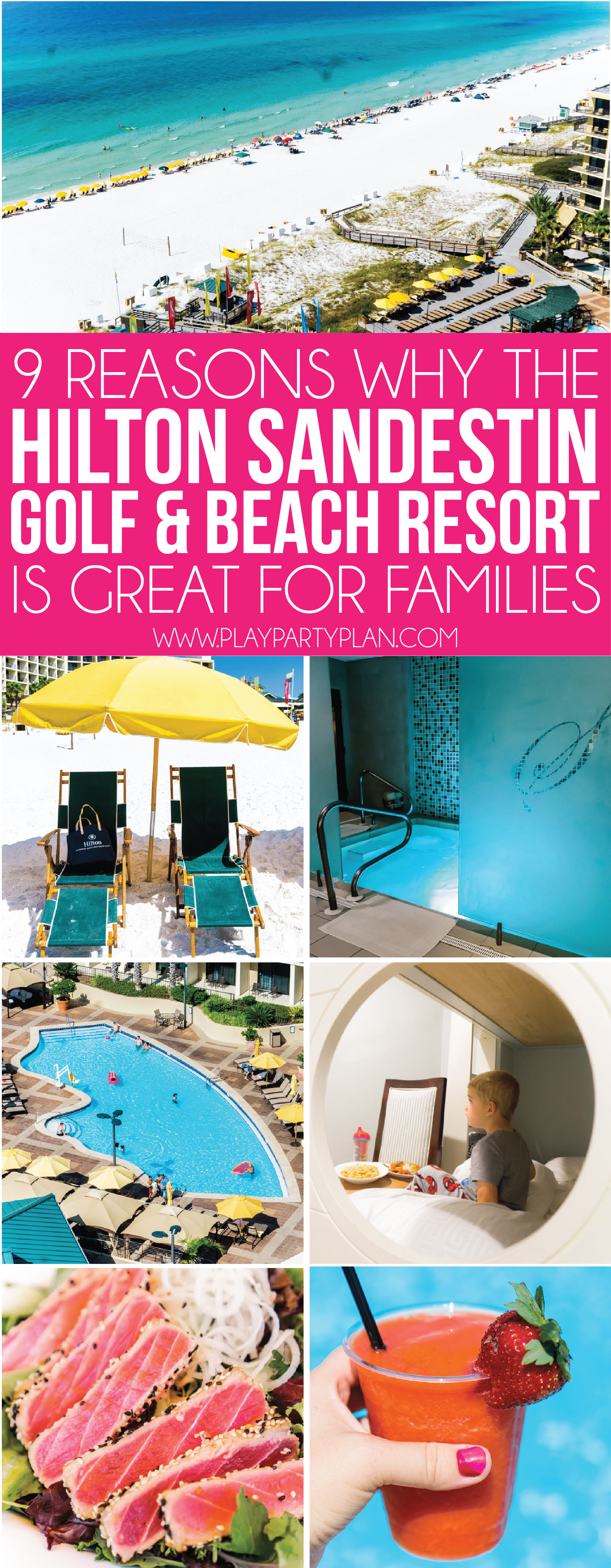 Find out why families will love the Hilton Sandestin Golf and Beach resort! Beautiful spas, great spots for a wedding, floor for just families, and more! 