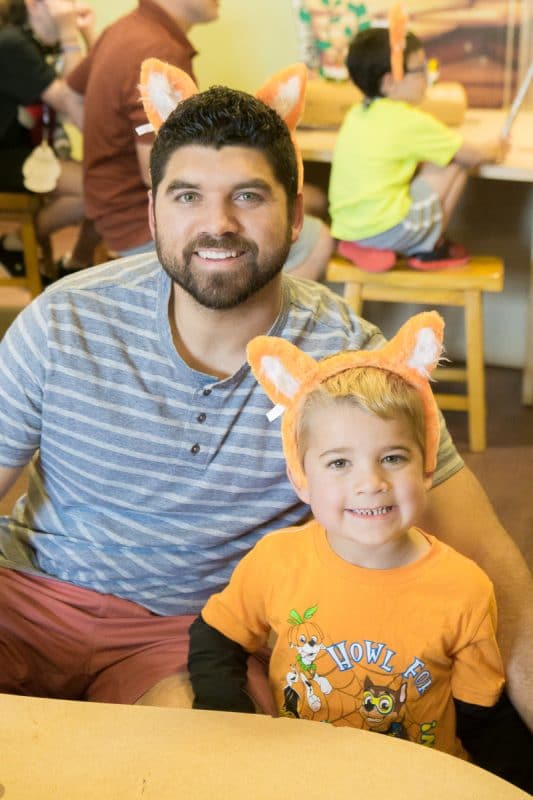 Fun painting pumpkins in the Great Wolf Lodge cub club