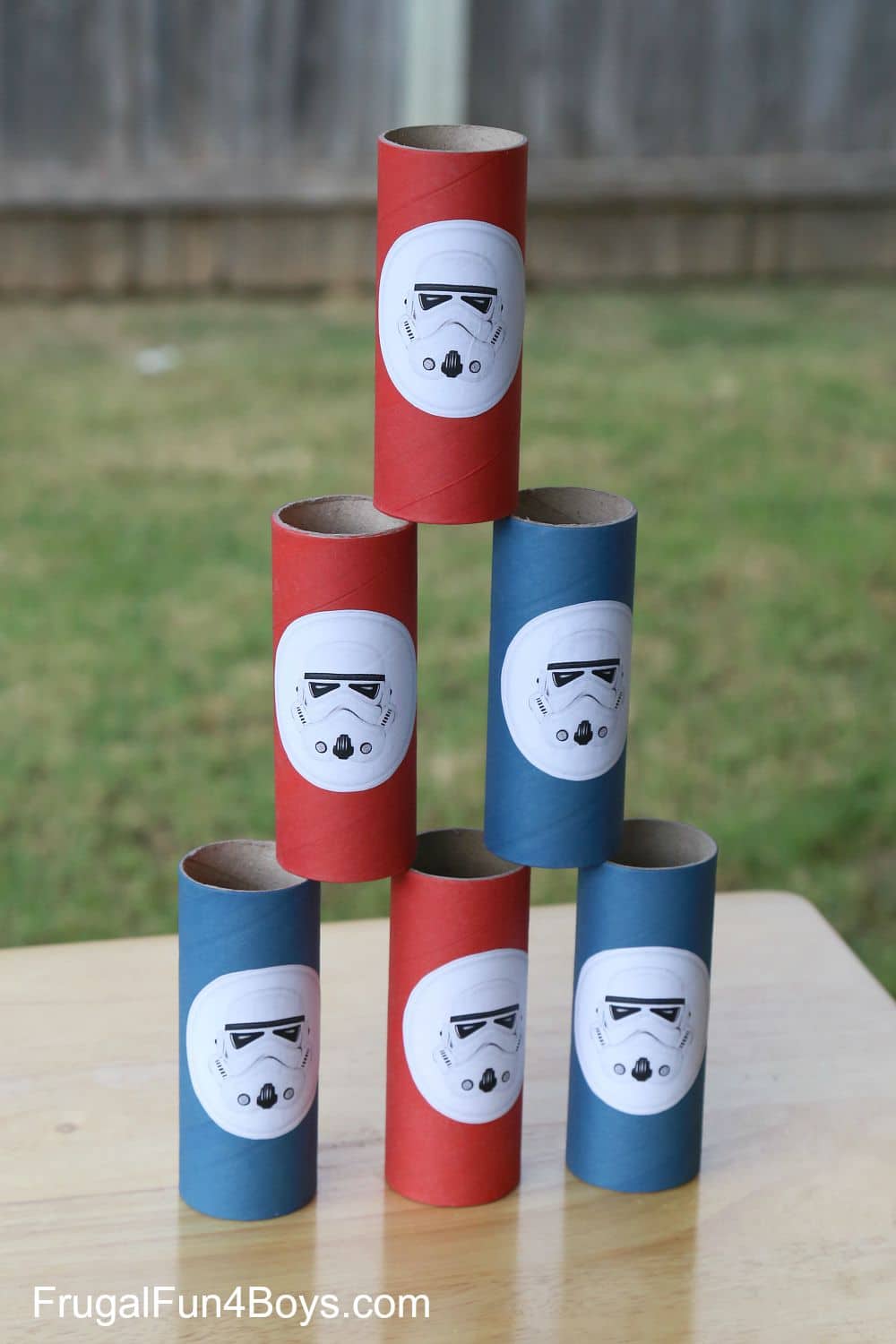 Try to knock down storm troopers in these fun Star Wars birthday party games