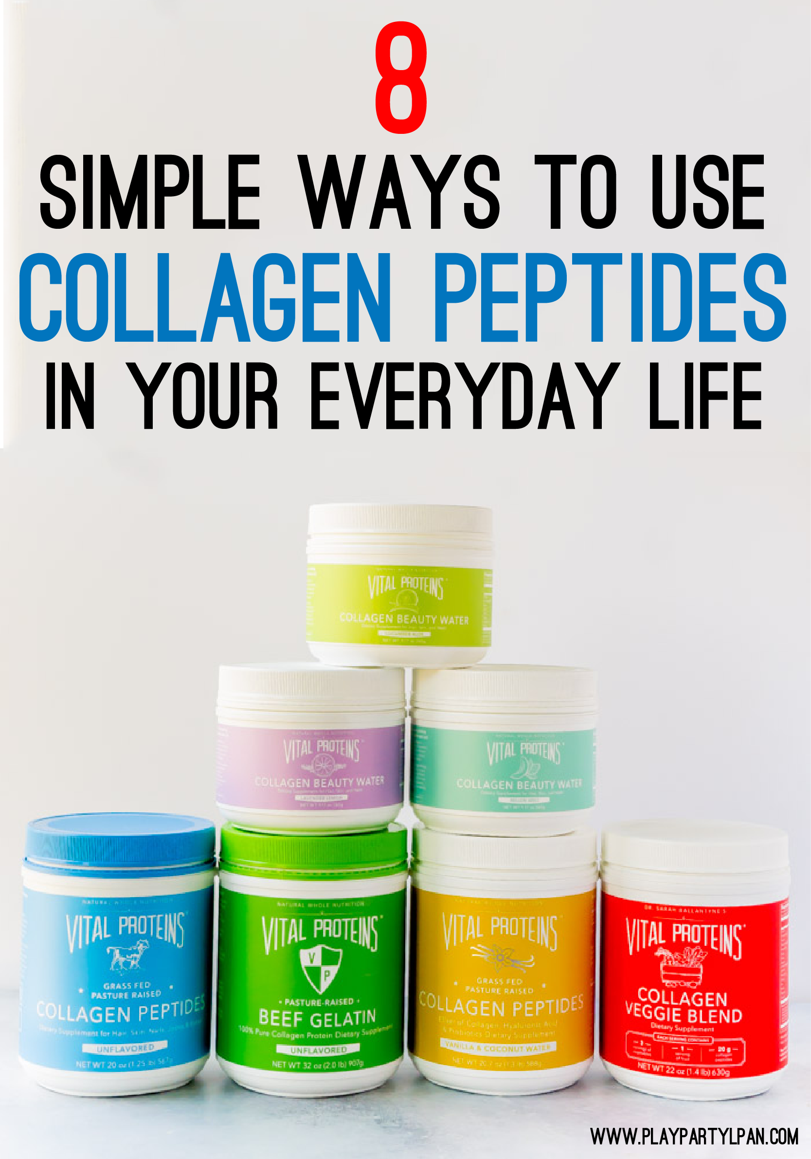 Great ways to add Vital Proteins collagen peptides to your every day life - everything from healthy smoothies to protein balls! 