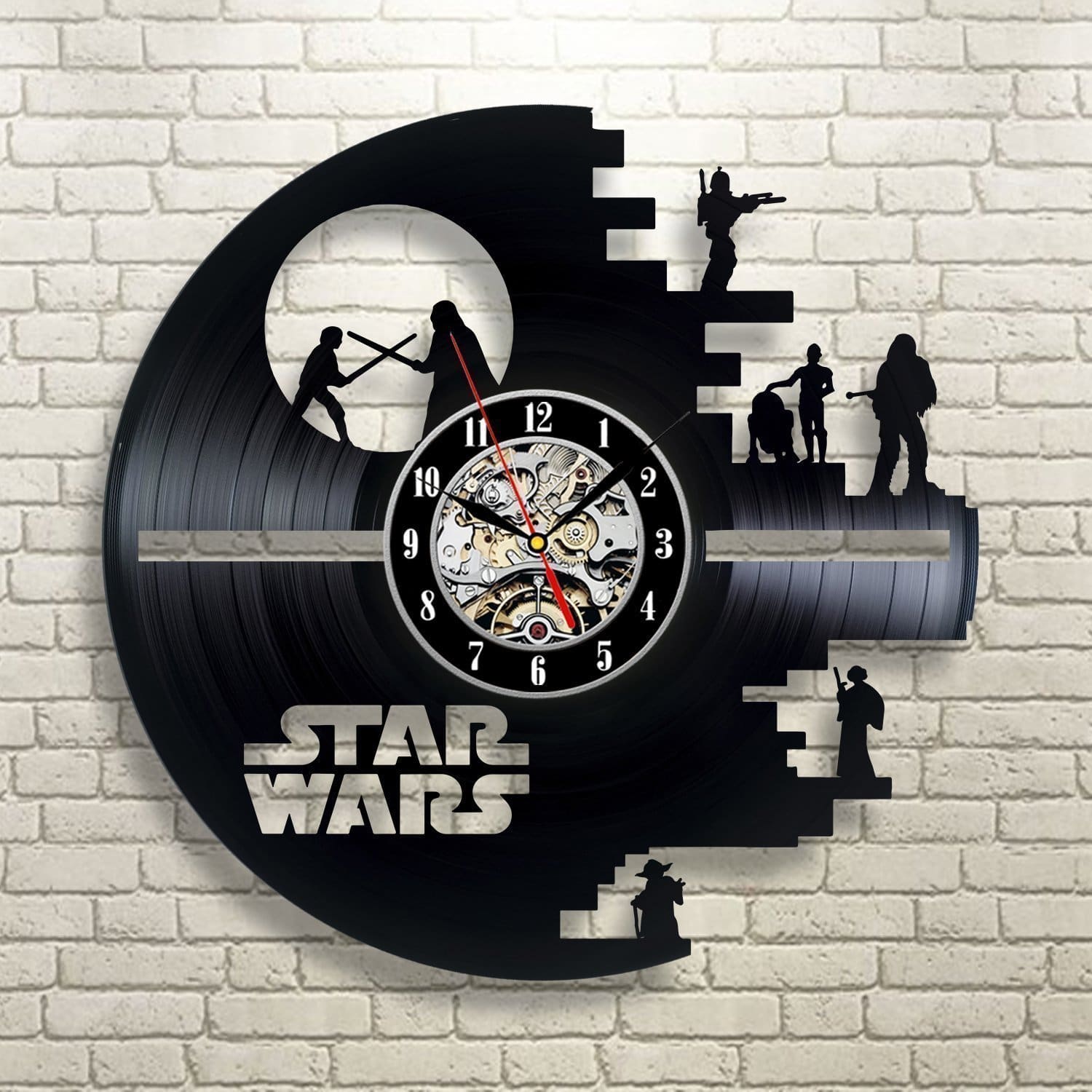 This vinyl wall clock is the one of the coolest Star Wars gifts