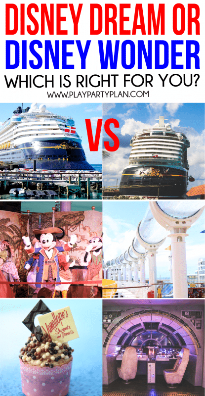 Trying to decide which Disney Cruise ship is right for your family? This guide breaks down the Disney Dream vs Disney Wonder and helps you decide which one will be best for you!