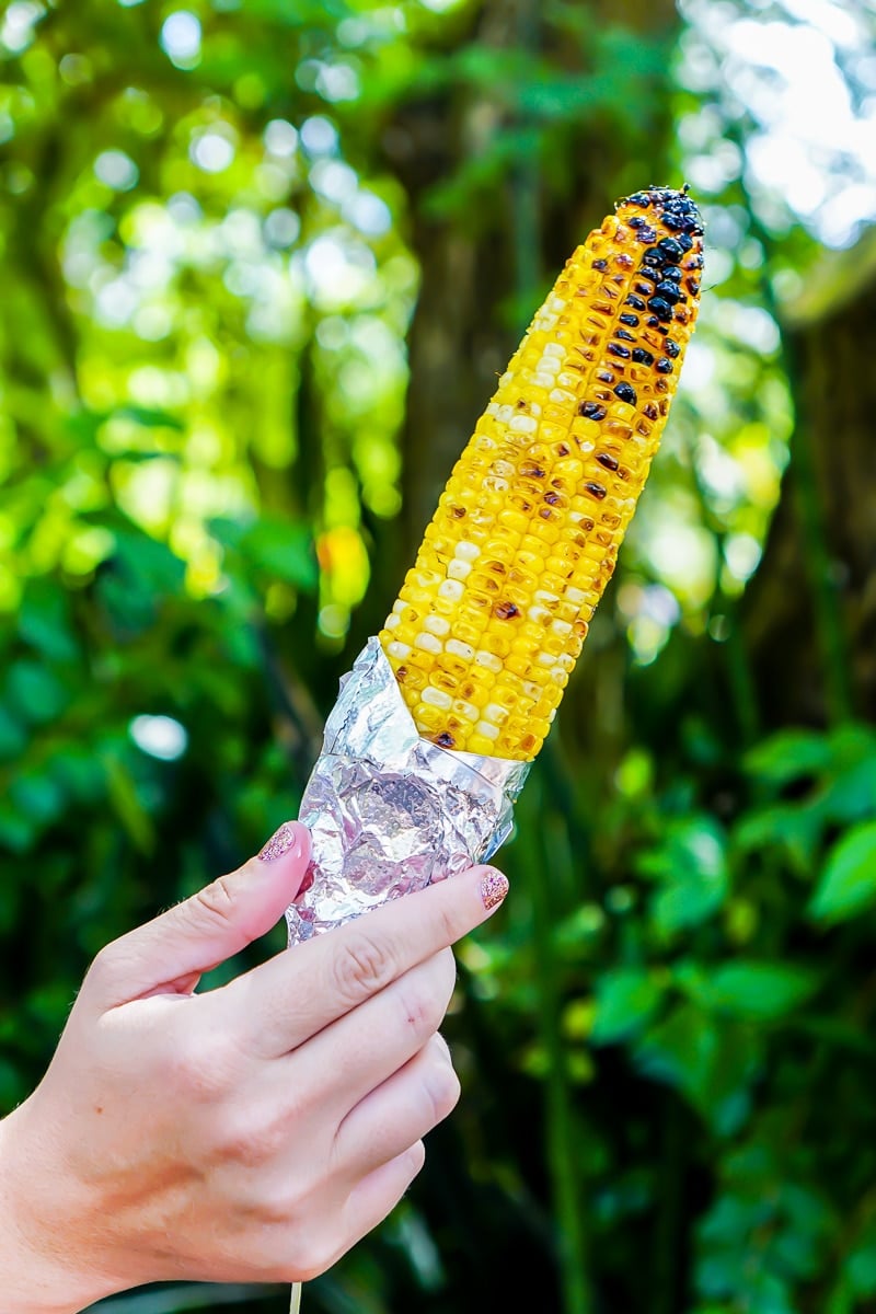 Grilled corn at Animal Kingdom is one of the best Disney snacks