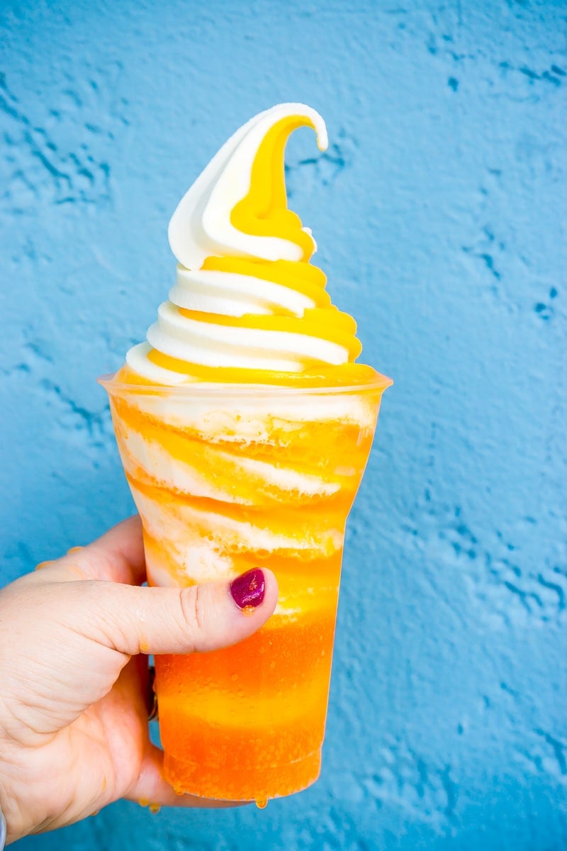 Orange cream soft serve - a new Disney World food