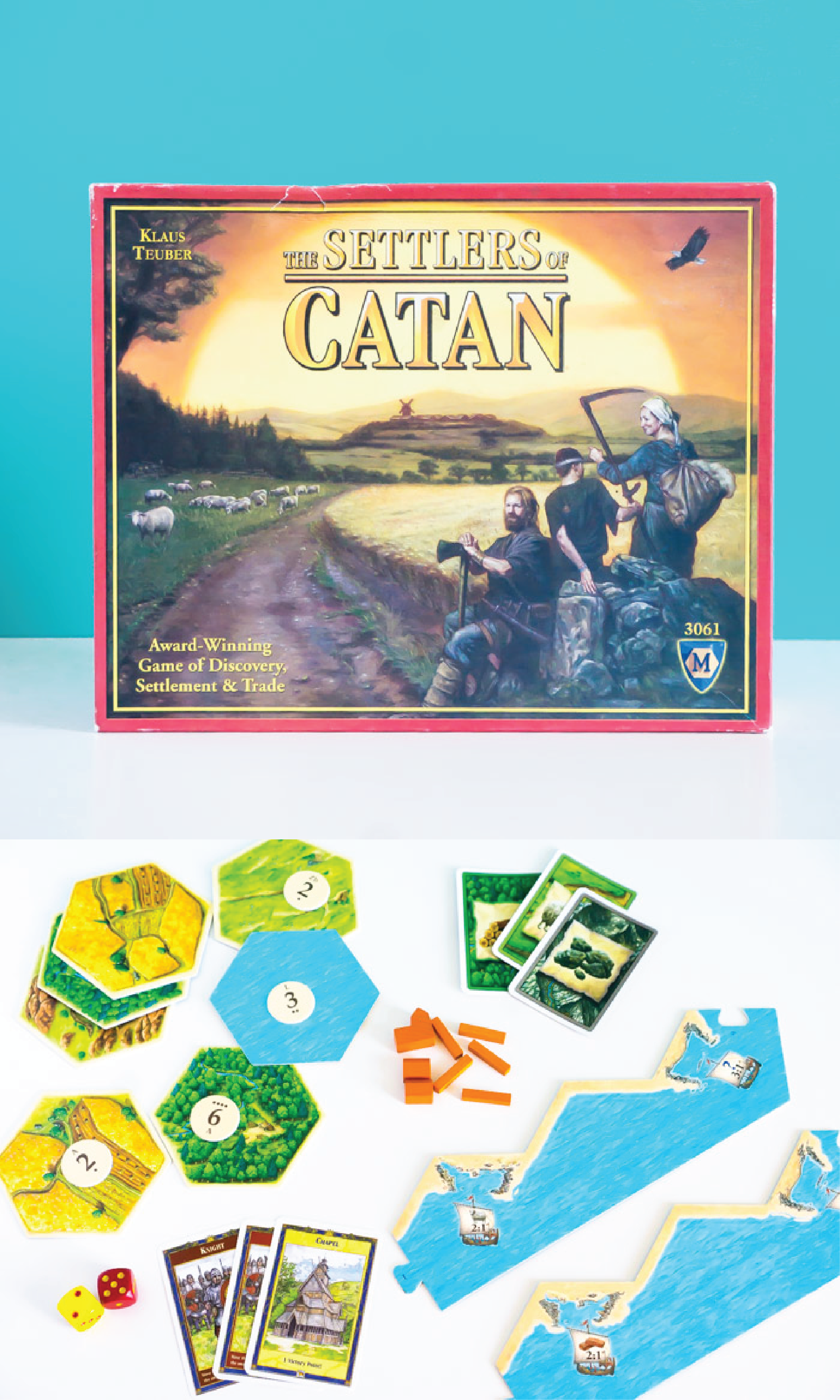 The Settlers of Catan board game is a classic