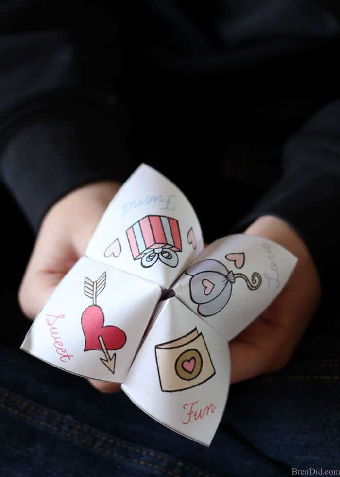Fortune Teller valentines day cards for kids
