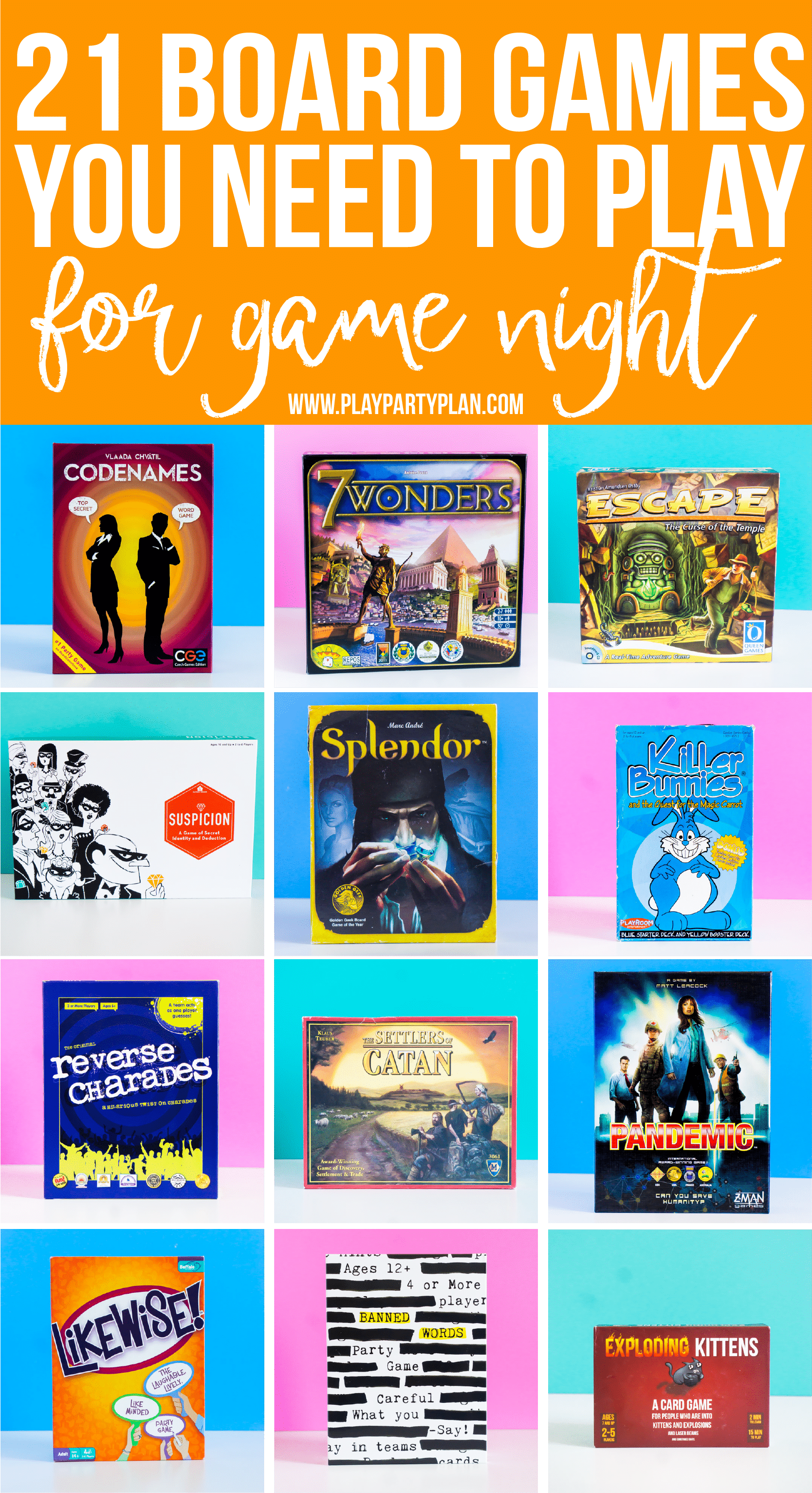 The best board games for adults or for teens! Setup a game night or a party and play these amazing board games - everything from classic games to strategy games you’ve probably never heard of! And even a bunch of board games that work for couples or for two players! 