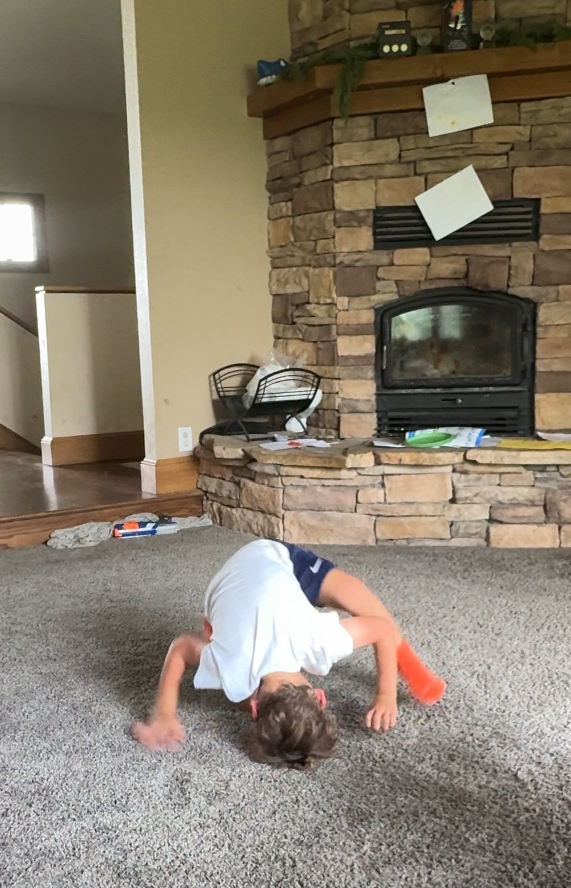 kid doing a break dance