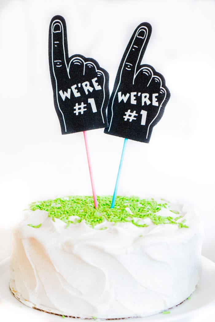 The cutest football party cake