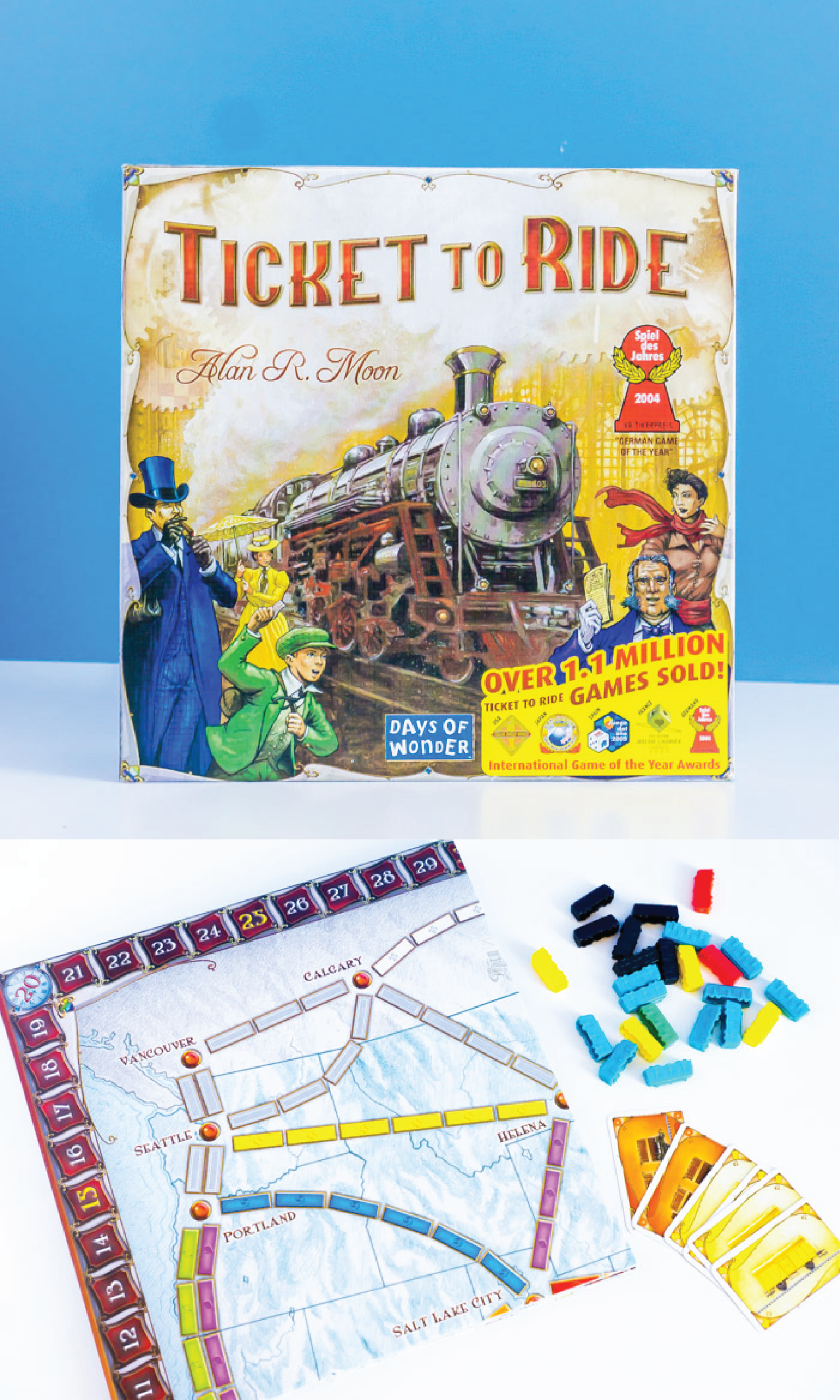 The Ticket to Ride board game is a popular one