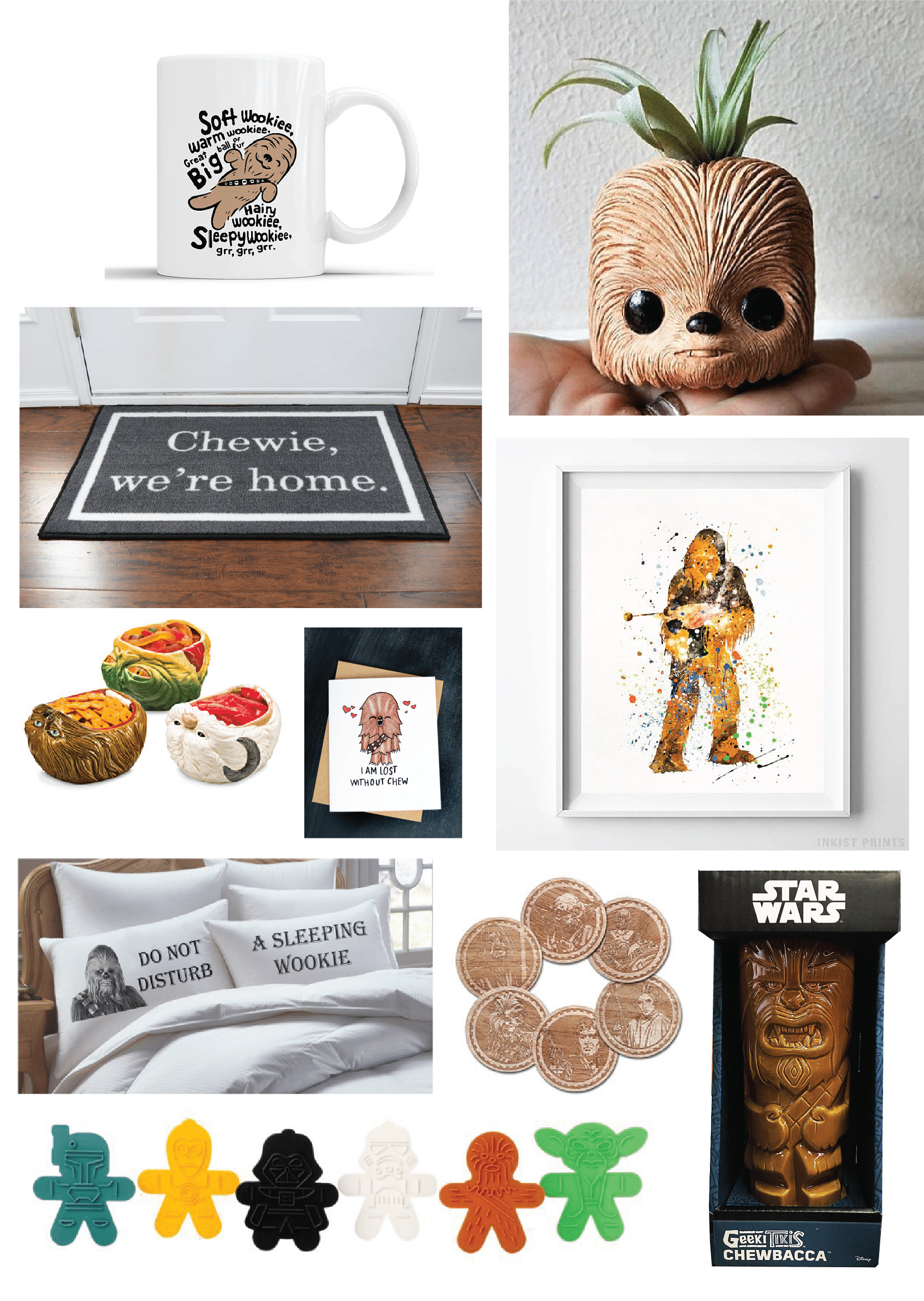 Need Star Wars gift to bring to a party? These Chewbacca inspired products are some of the best birthday gifts, Star Wars clothes, or really just products for people who loved The Last Jedi