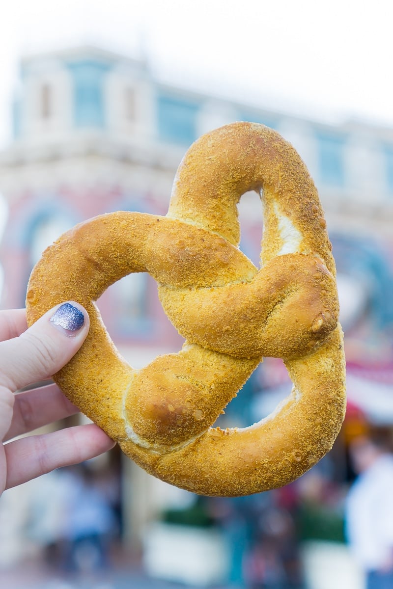 Pretzels are some of the most popular Disneyland food