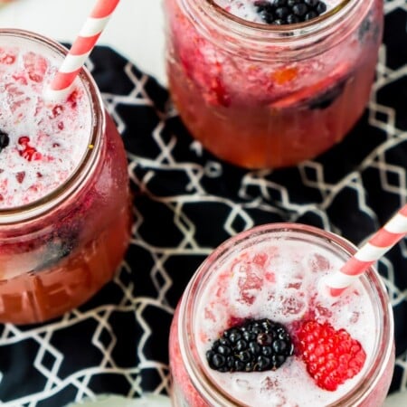 Top this berry mocktail with fresh berries