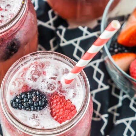 A delicious berry mocktail for summer days