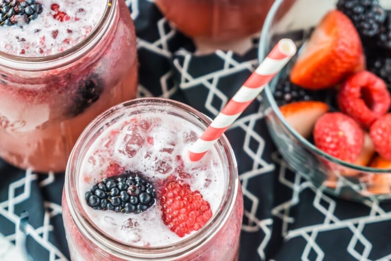 A delicious berry mocktail for summer days