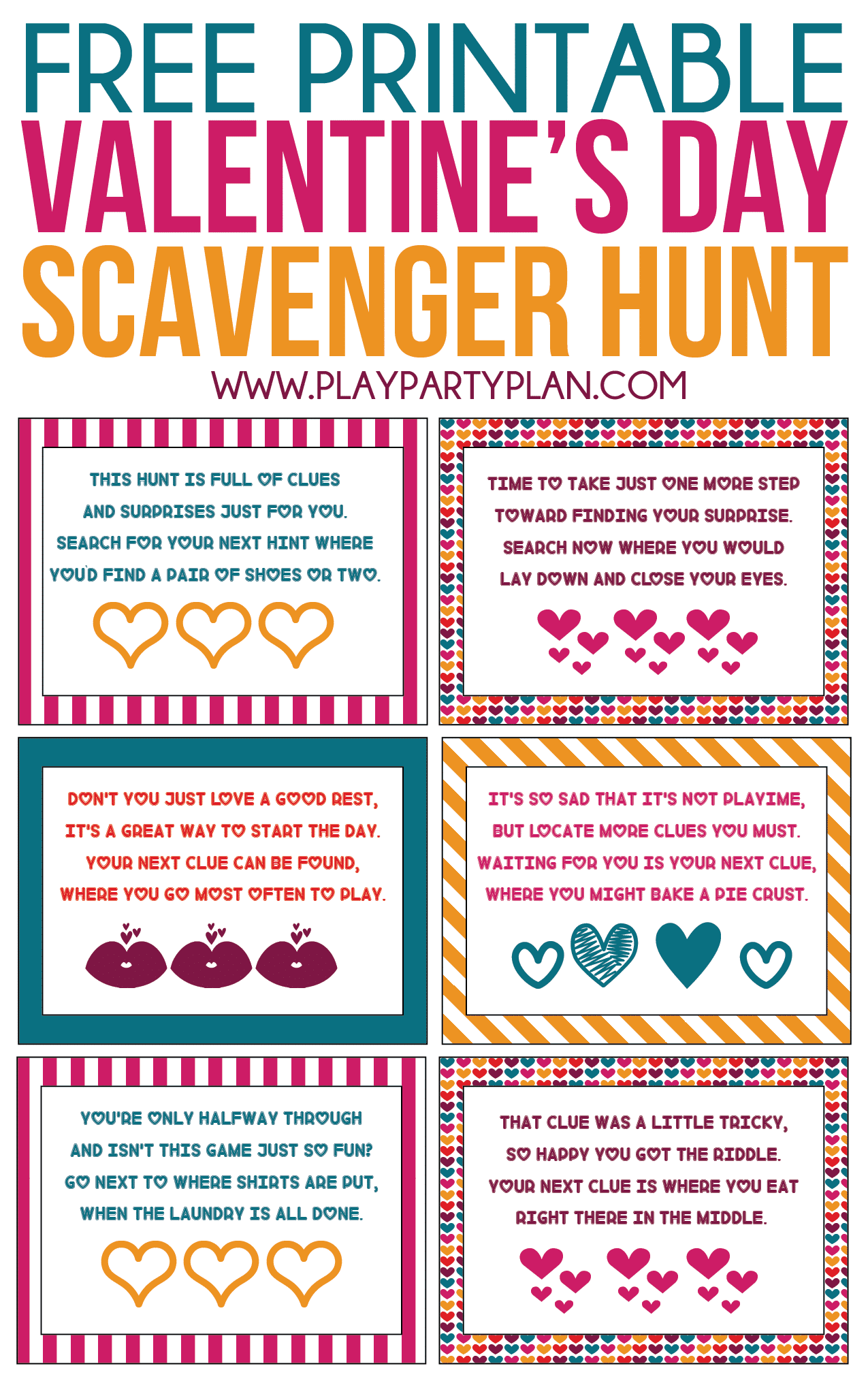 Free Printable Valentine's Day Scavenger Hunt Kids & Adults Will Love1275 x 2028