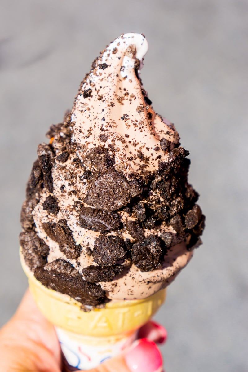 Gravel topping on ice cream is one of the best things to eat Disneyland