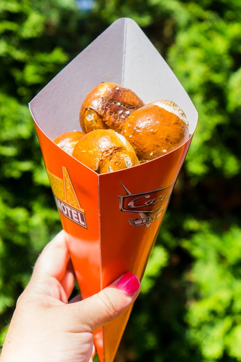 Pretzel bites are one of the best things to eat Disneyland