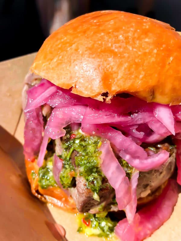 Tenderloin slider at the Disneyland Food and Wine Festival