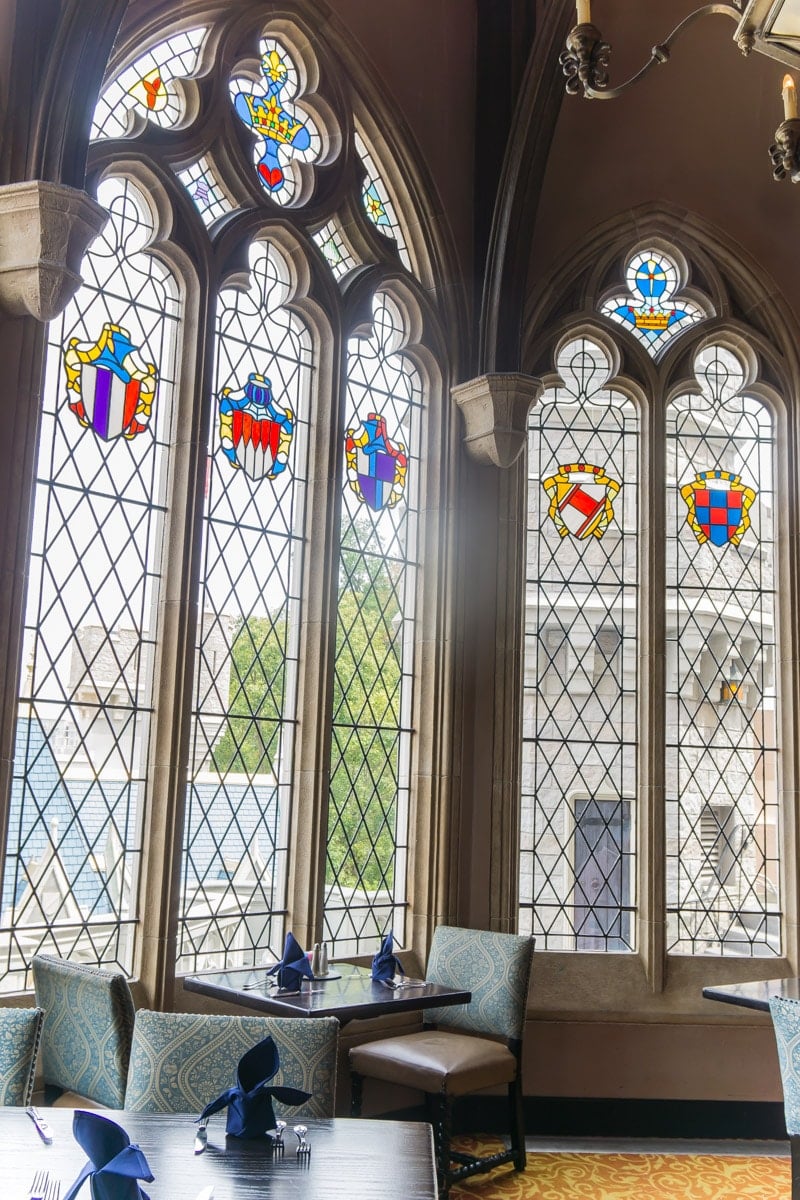 Windows from inside Cinderella's Royal Table