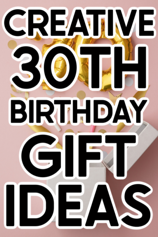 30th birthday balloon and gift box