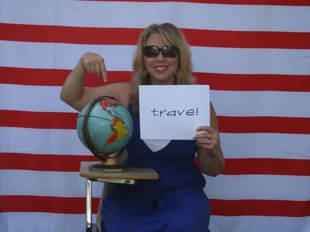 Travel photo booth