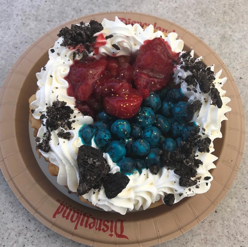 Jessie's Berry Funnel Cake at Disneyland Pixar Fest
