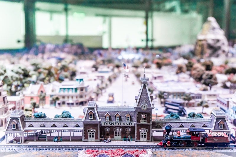 Main Street USA model in the Walt Disney Museum