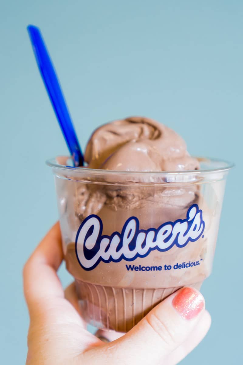 Culver's flavor of the day that is better than the others - dark chocolate decadence.