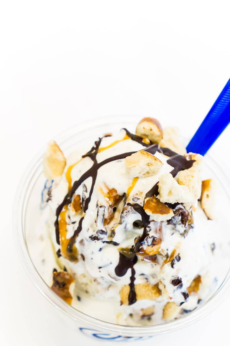 Culver's chocolate pretzel crunch frozen custard