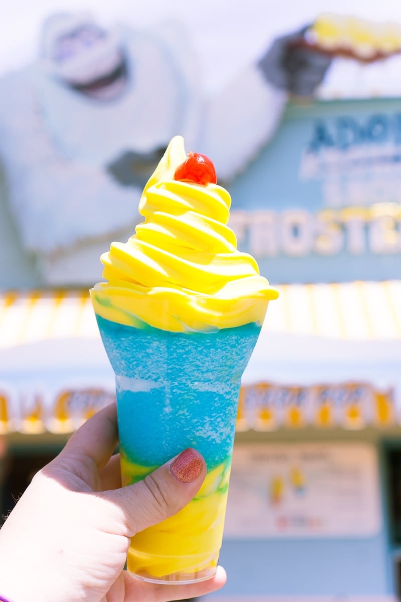 The lemon soft serve at Disneyland's Pixar Fest is delicious